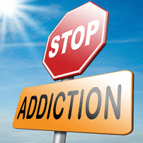 A stop sign to tell us to stop addictions