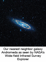 Our nearest neighbor galaxy Andromeda as seen by NASA’s Wide-field Infrared Survey Explorer