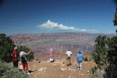 Looking over the Grand Canyon