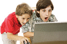 Two brothers shocked by what they are seeing on the Internet.
