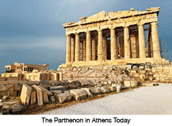 The Parthenon in Athens Today