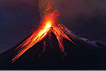 Tungurahua (Equador) Volcano eruption at night