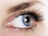 close-up of a woman's eye