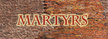 The term Martyrs on a brick background