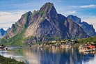Scenic fjord landscape with 