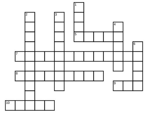 Crossword for 4th Quarter 2023.