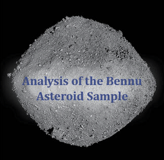 The title of this article is ANALYSIS OF THE BENNU ASTEROID SAMPLE with a picture of the asteroid.
.