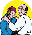 A father and son