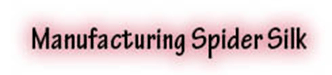 The title of this article is MANUFACTURING SPIDER SILK.