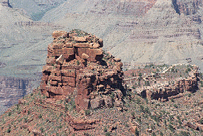 A temple (butte) in the Grand Canyon.