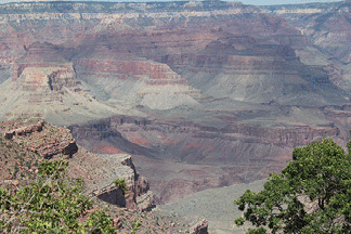 A view of the various layers in the canyon.