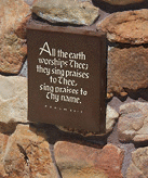 a plaque fromt the Trail of Time