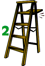 2nd rung on ladder