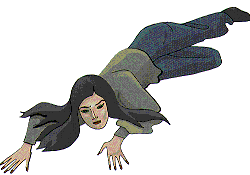 Woman on floor