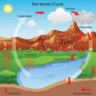 A diagram of the water cycle