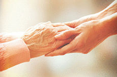 Helping hands care for the elderly