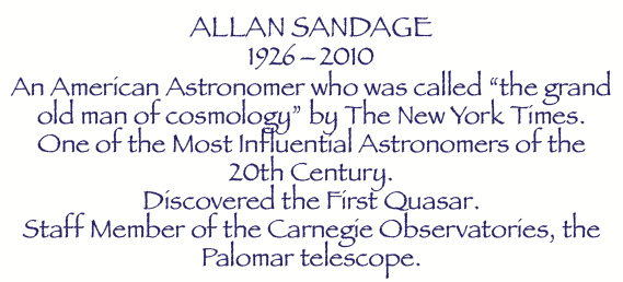 Allan Sanddage, American astronomer